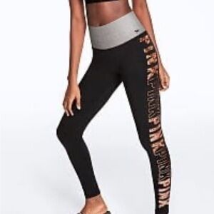 NWOT PINK Victoria's Secret bling Leggings